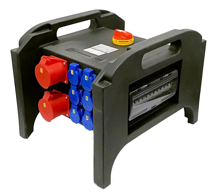 Powerdistro Friand K35 | 63A =>63A / 2 x 32A/ 6*Schuko