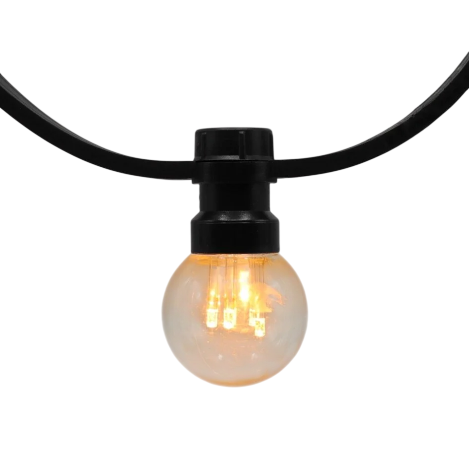 Prikkabel warm wit | 10m | 10x bulb | Dimbaar