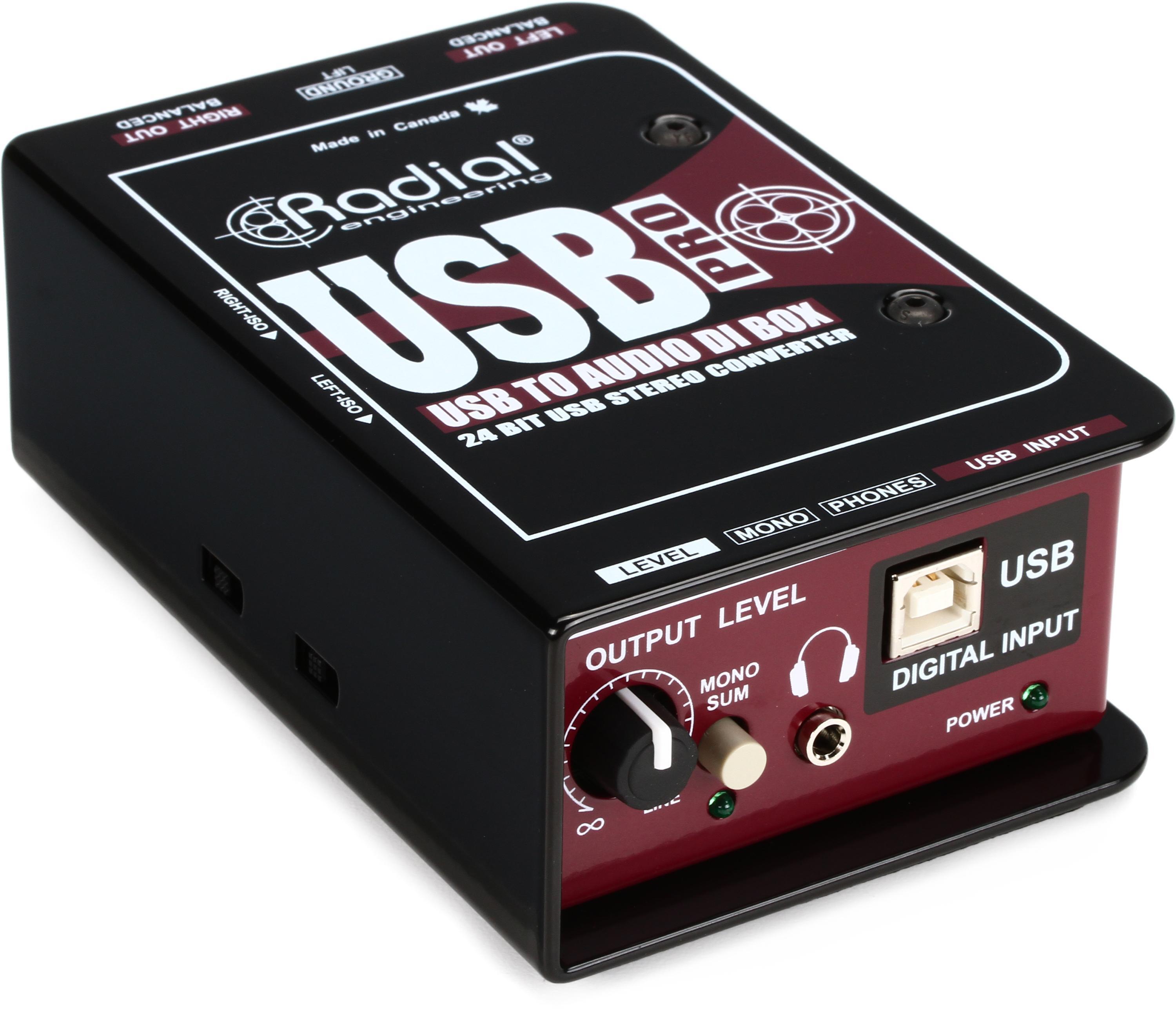 Radial USB-pro - DI-box (2 x XLR out)