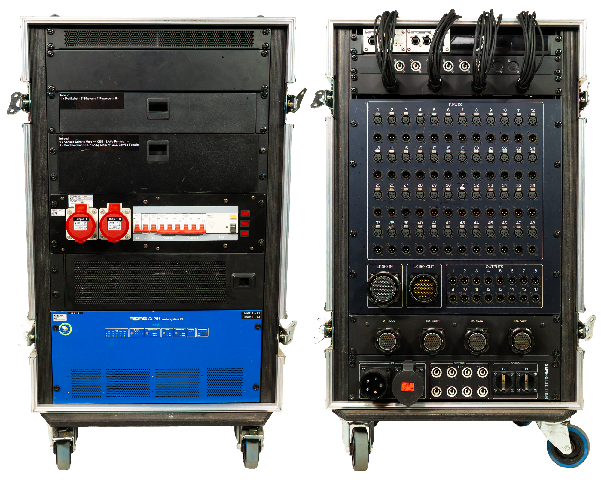 Stagerack Midas DL251 - LK150 Male/Female 