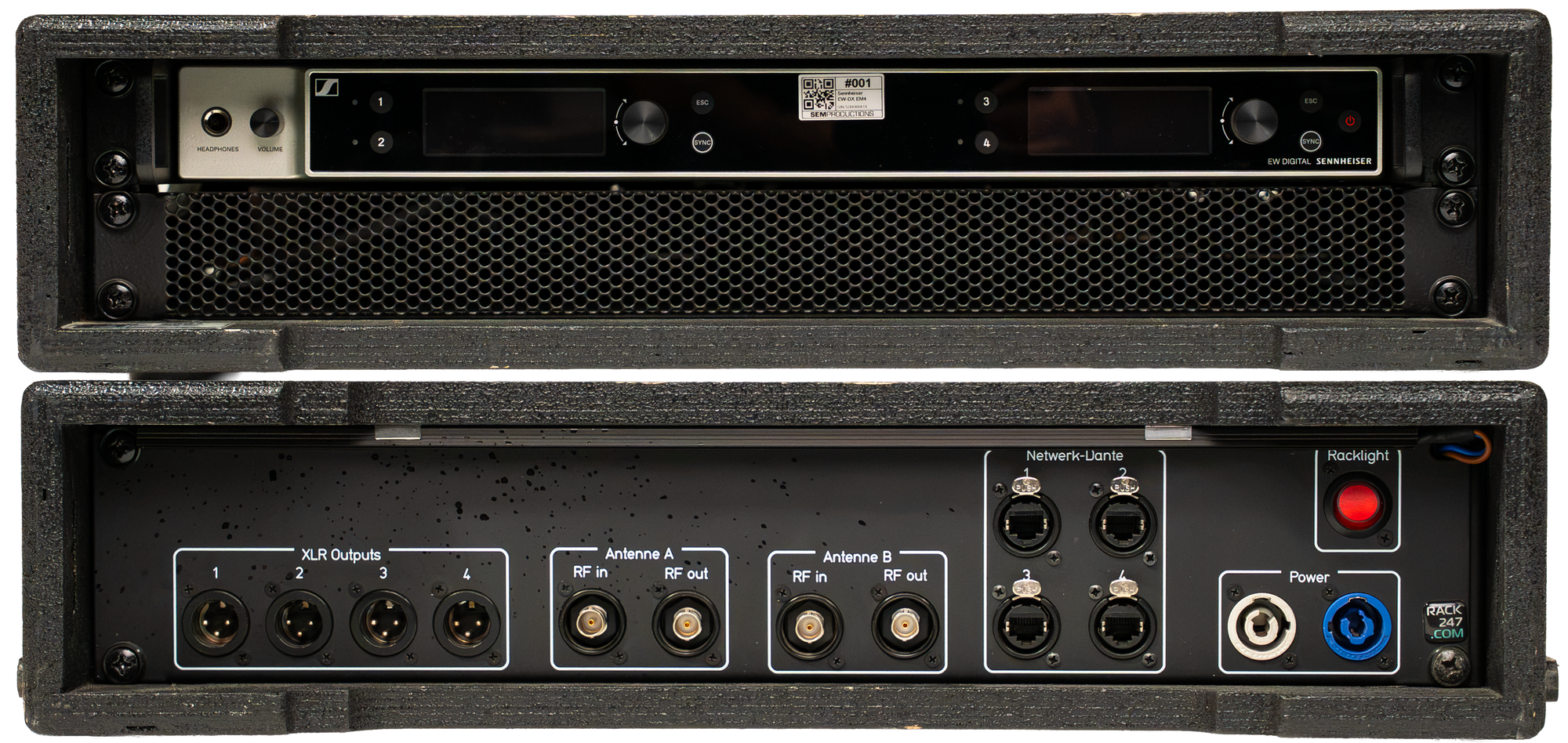 Sennheiser zender-rack 1x EW-DX EM4 Dante [3MU]