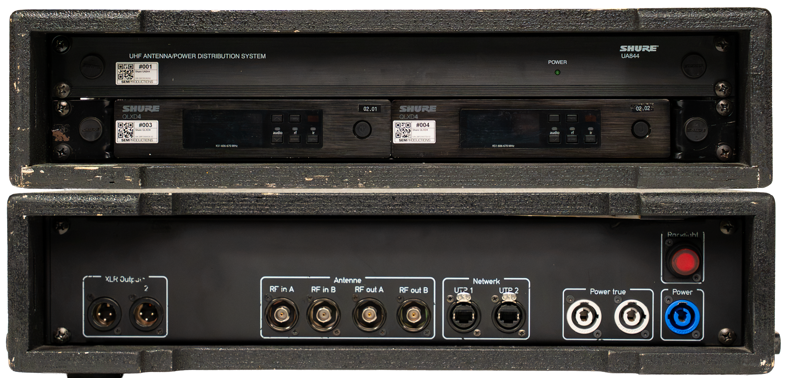 Shure zender-rack 2x QLXD K51 [3MU]