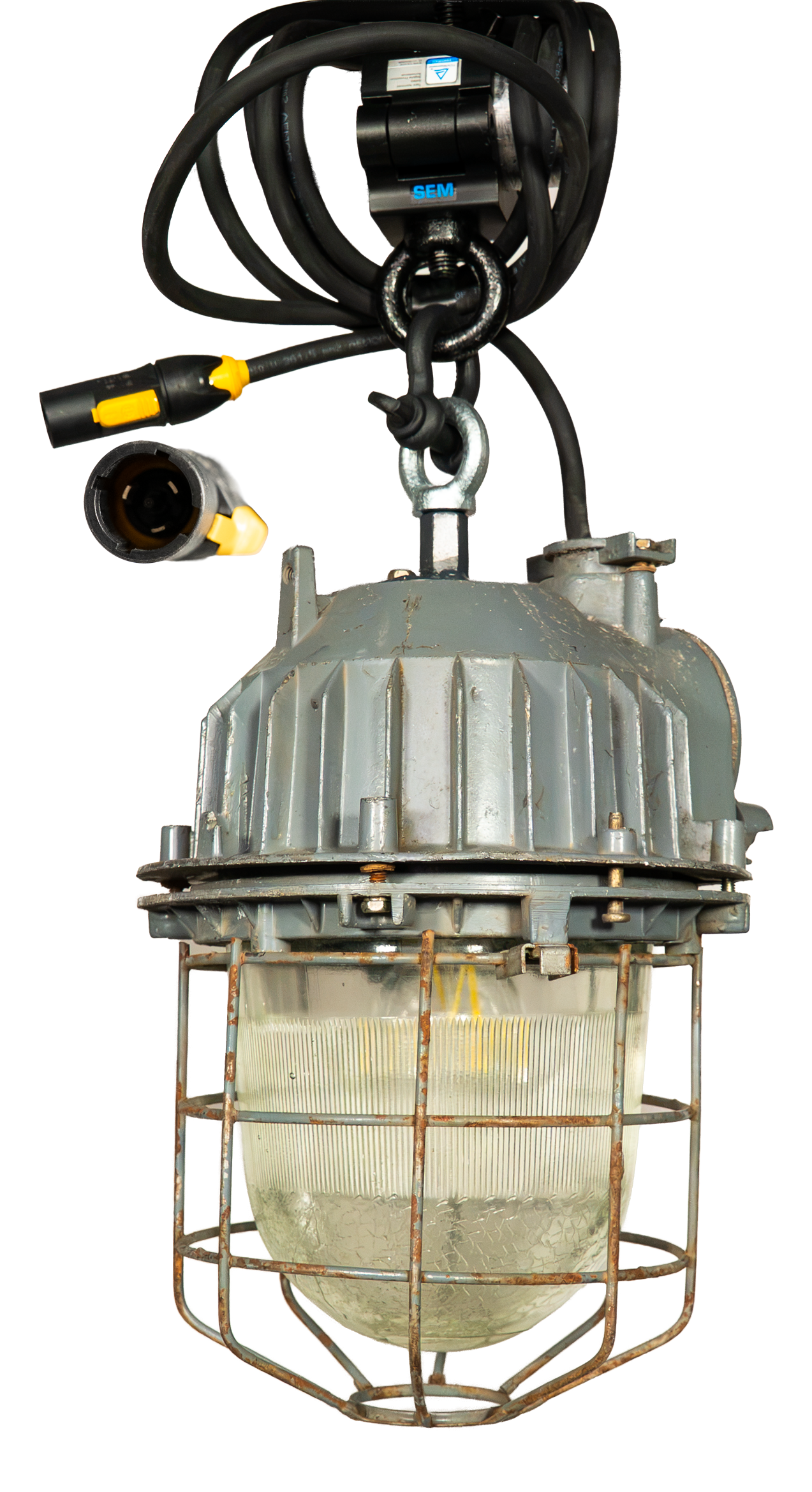 Industriële hanglamp 24cm Groen/metaal