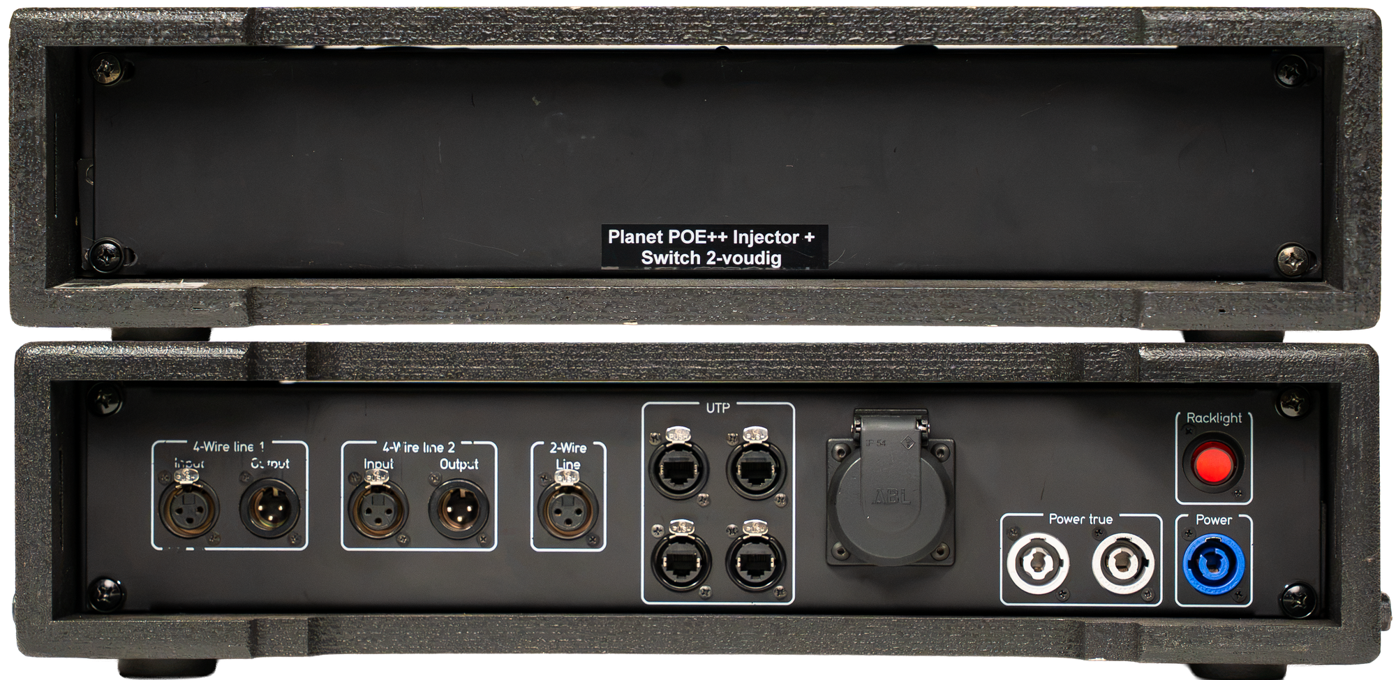 Planet POE++ Injector + Switch 2-voudig [3MU]