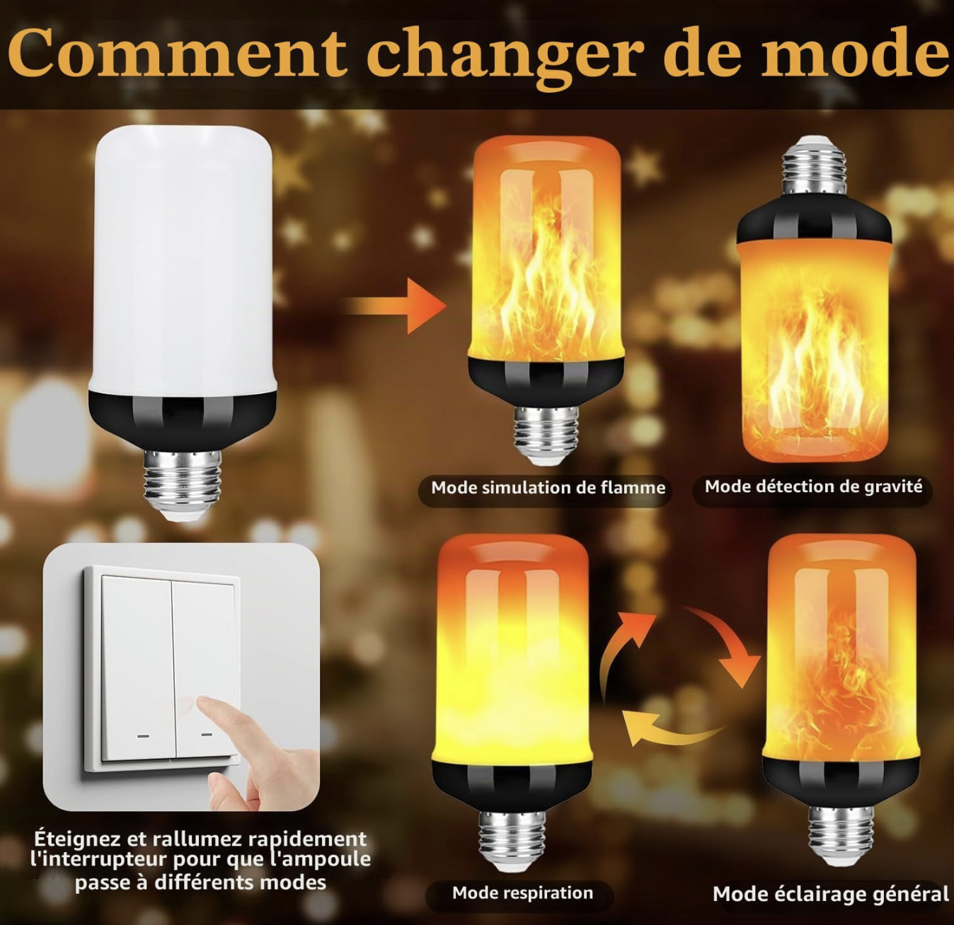 Ampoule à Flamme LED - Image 4