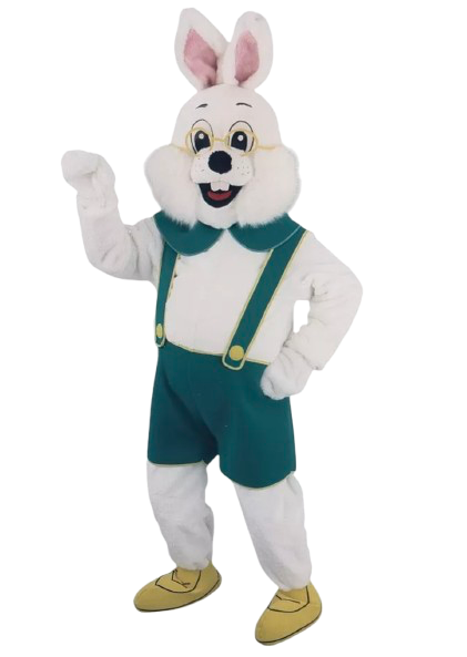 Mascotte lapin blanc