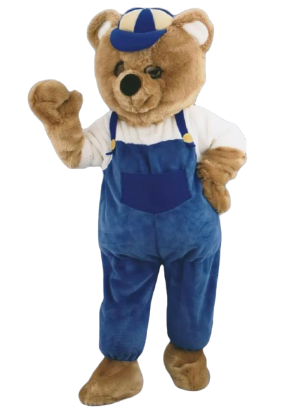 Mascotte ours brun