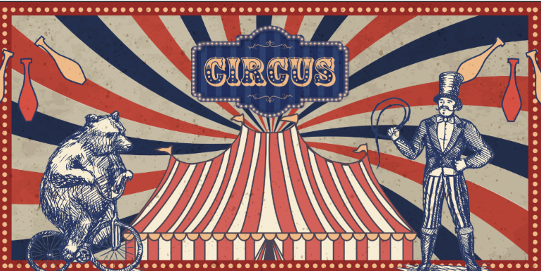 Visuel Cirque 13 - Dompteur + Ours