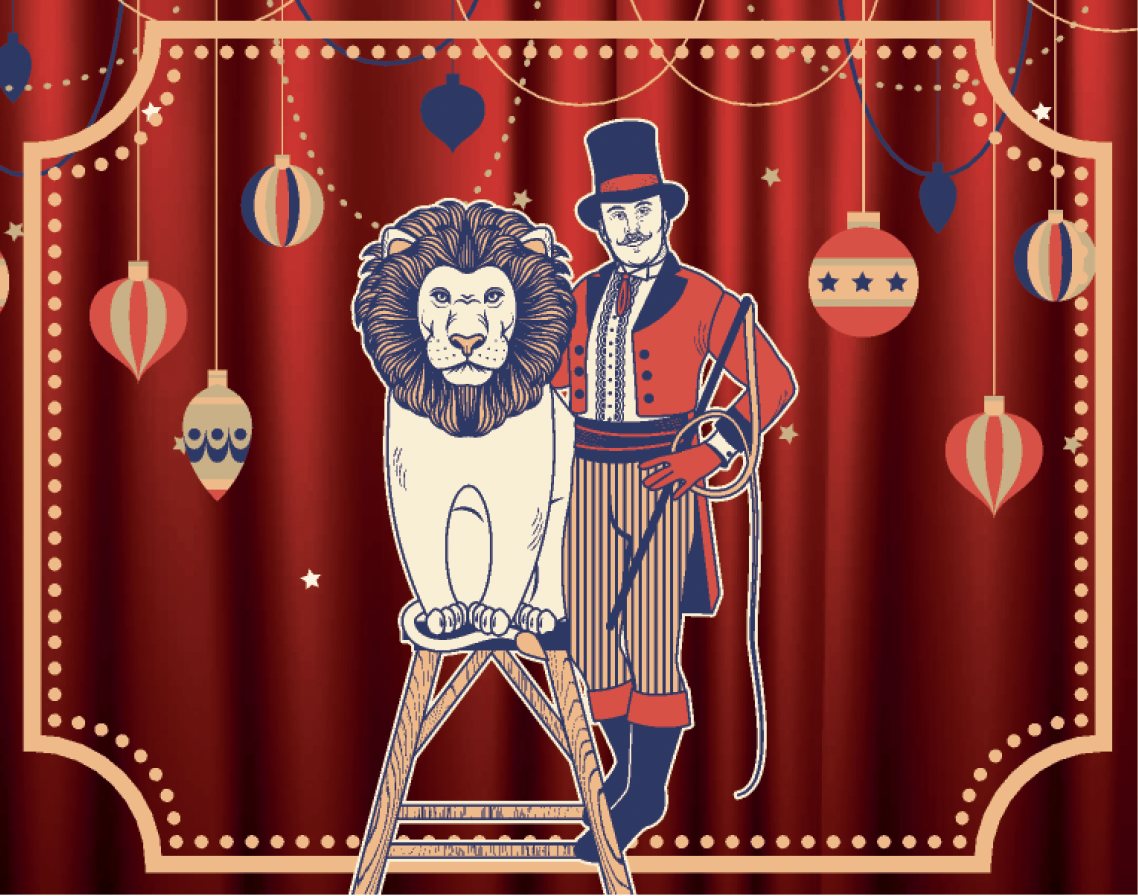 Visuel Cirque 4 - Dompteur + lion