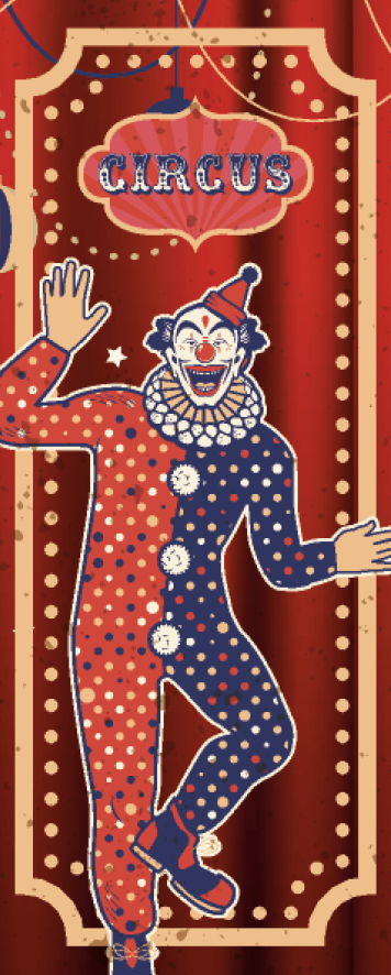 Visuel Cirque 9 -  Poteau Clown