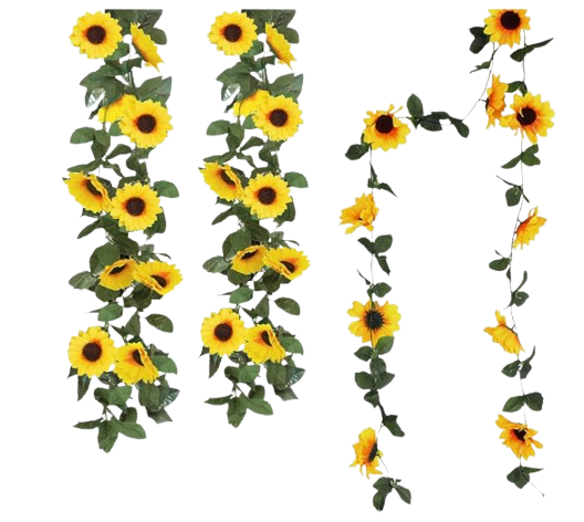 Tournesols (11cm) Guirlande (245cm)