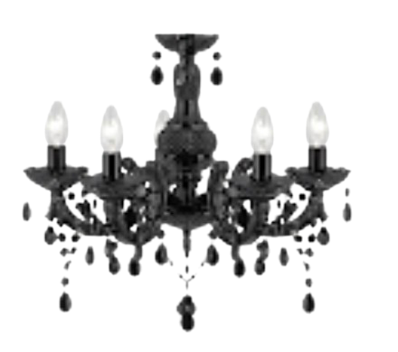 Lustre noir Lounge (S)