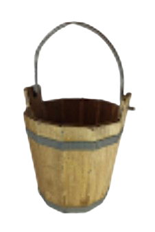 Sceau en bois (Factice)