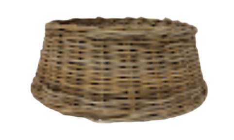 Cache pot rotin