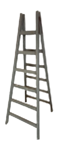 Escabeau bois (gris)