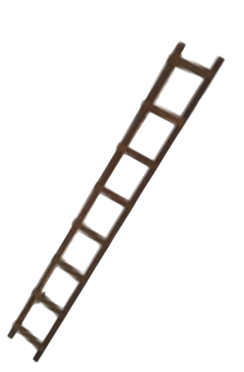 Echelle de toit bois