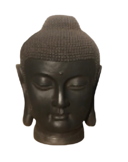 Tête Bouddha noire