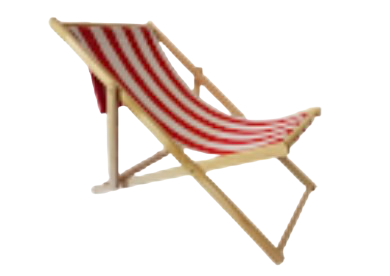 Chaise longue de plage