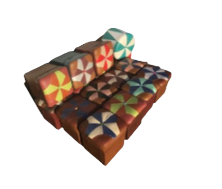 Pouf Marocain carré