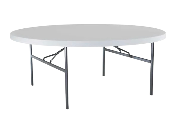 Table ronde plastique (10 personnes)