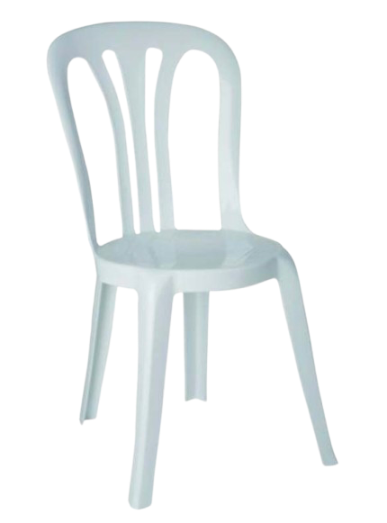 Chaise Miami blanche empilable