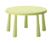 Table enfant (Vert anis)