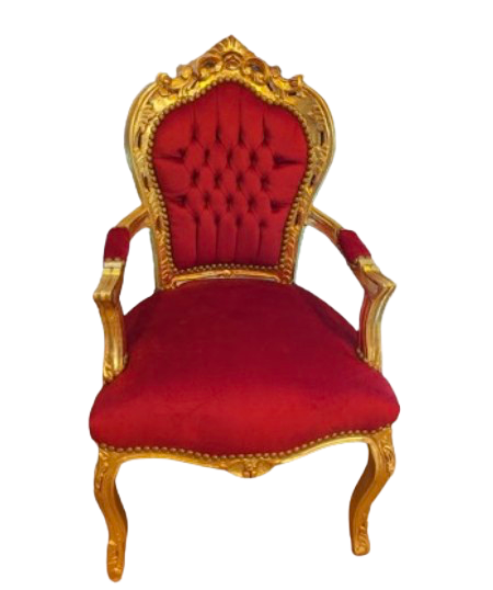 Fauteuil médaillon rge/or