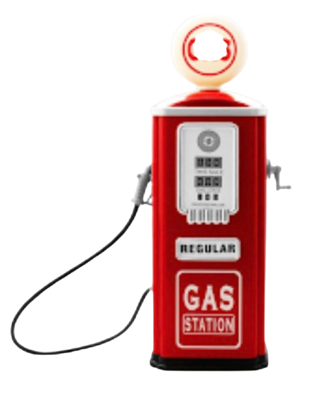 Pompe Gazole rétro