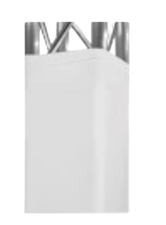 Housse lycra alu carré 2M (Sans velcro)