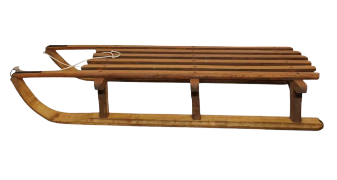 Luge bois ancienne