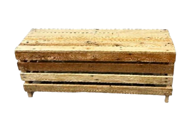 Banc palette marron (unité)