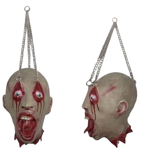 Tête de zombie à suspendre 1