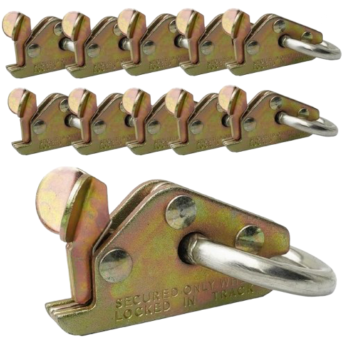 Accastillage - 10 Anneaux pour rail ancrage 1800Kg