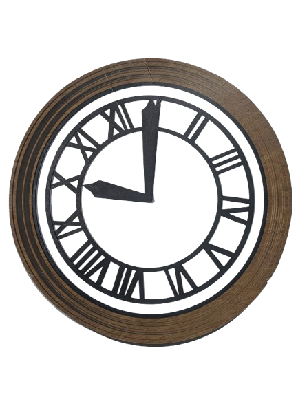 Horloge carton "Retour vers le futur"