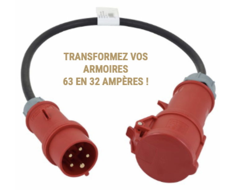 Raccord - 32AT vers 63AT - 1m