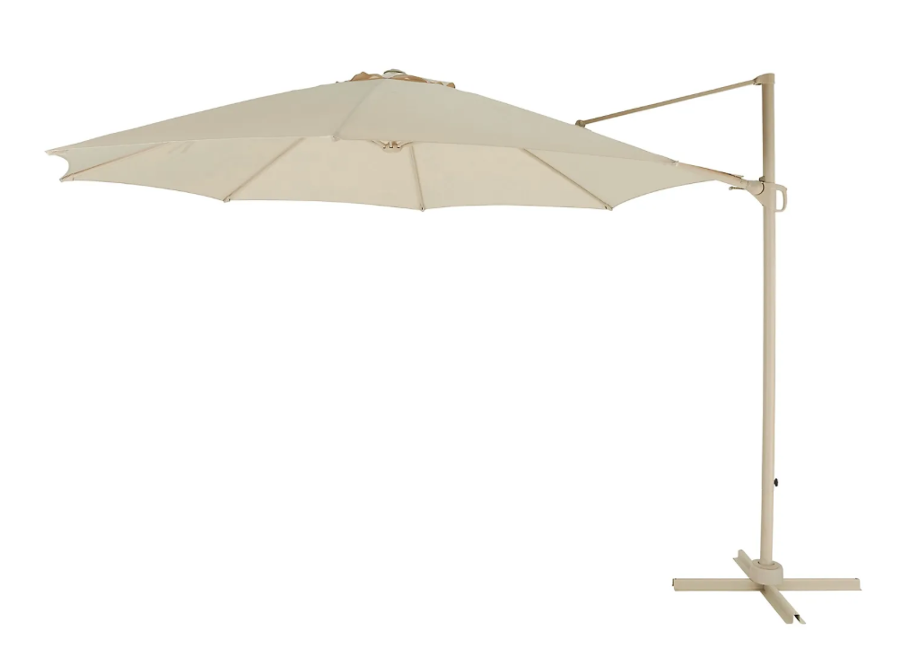 Parasol écru déporté D=350cm