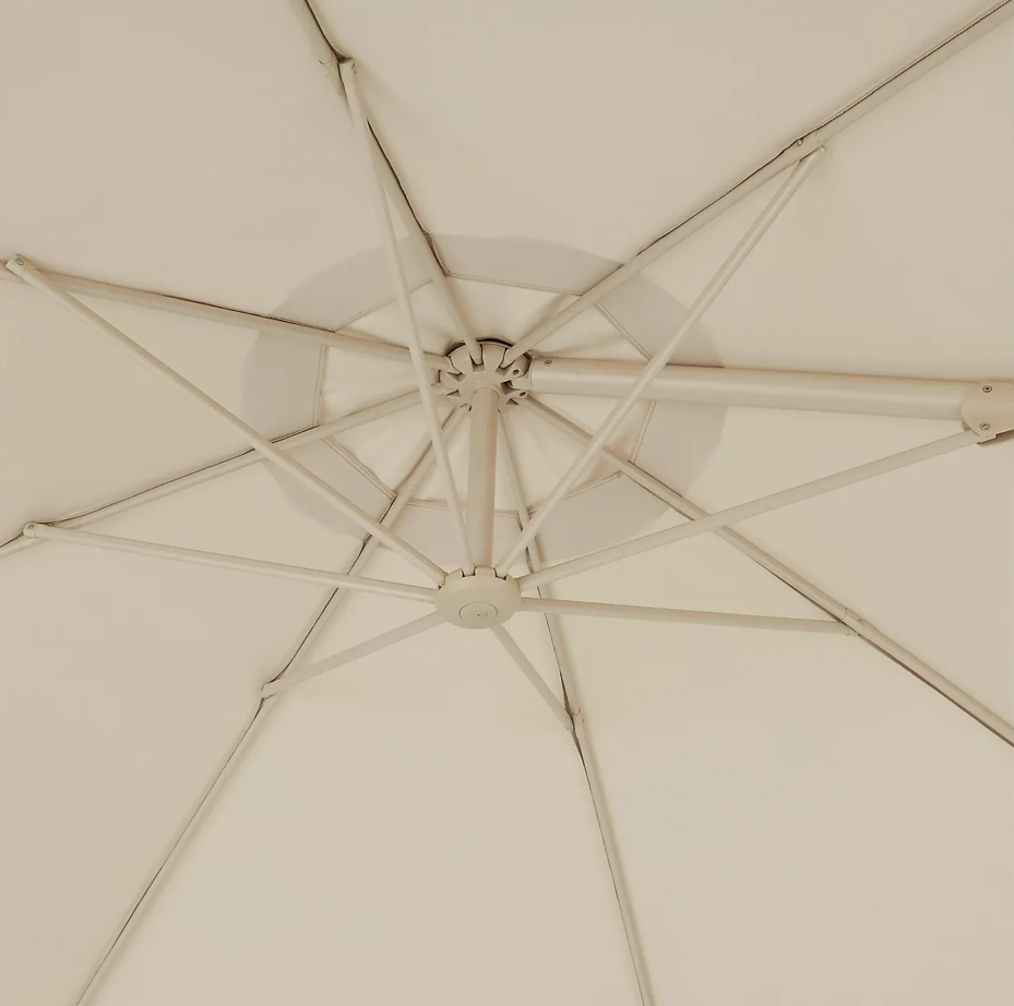 Parasol écru déporté D=350cm - Image 3