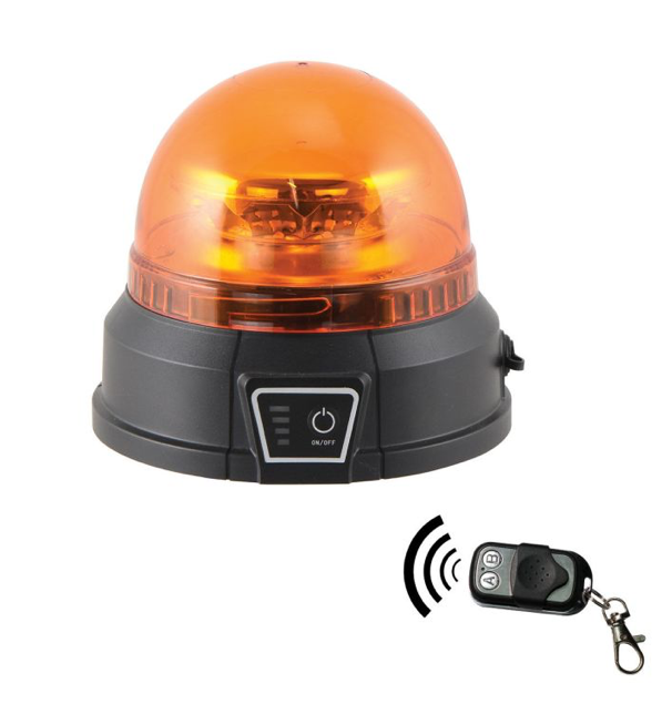 Gyrophare Led orange magnétique sur batterie