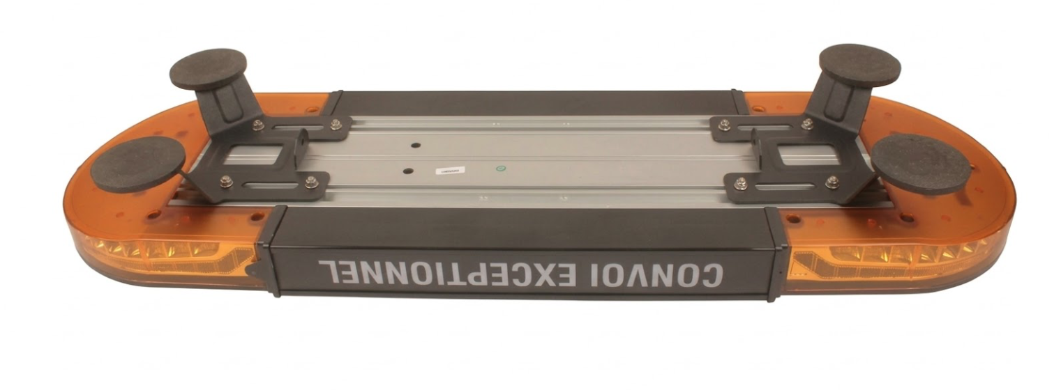 Convoi Exceptionnel - Rampe Led orange magnétique sur batterie  - Image 3