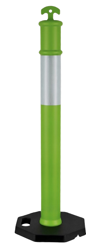Potelet plastique vert lesté
