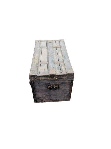 Coffre en bois ancien - Image 2