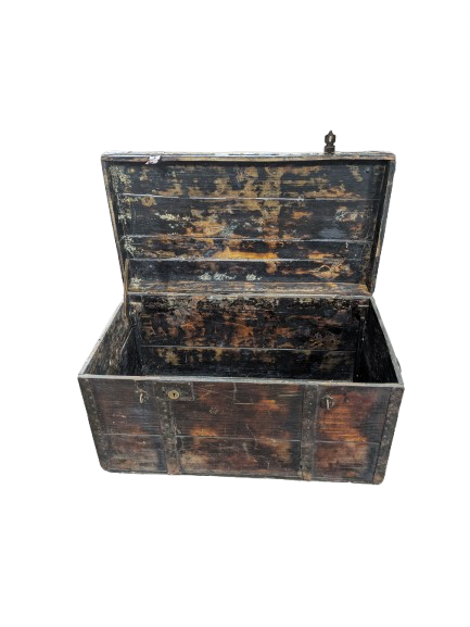 Coffre en bois ancien - Image 5