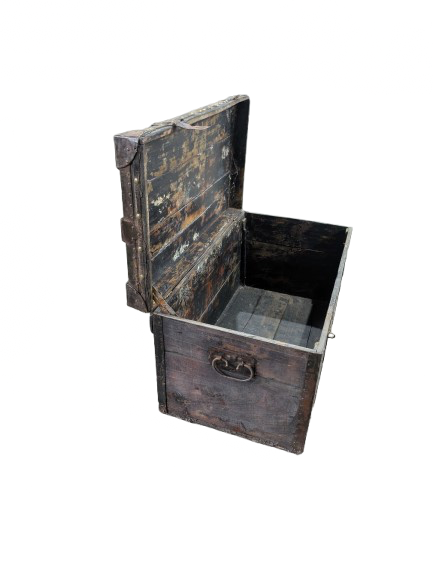 Coffre en bois ancien - Image 6