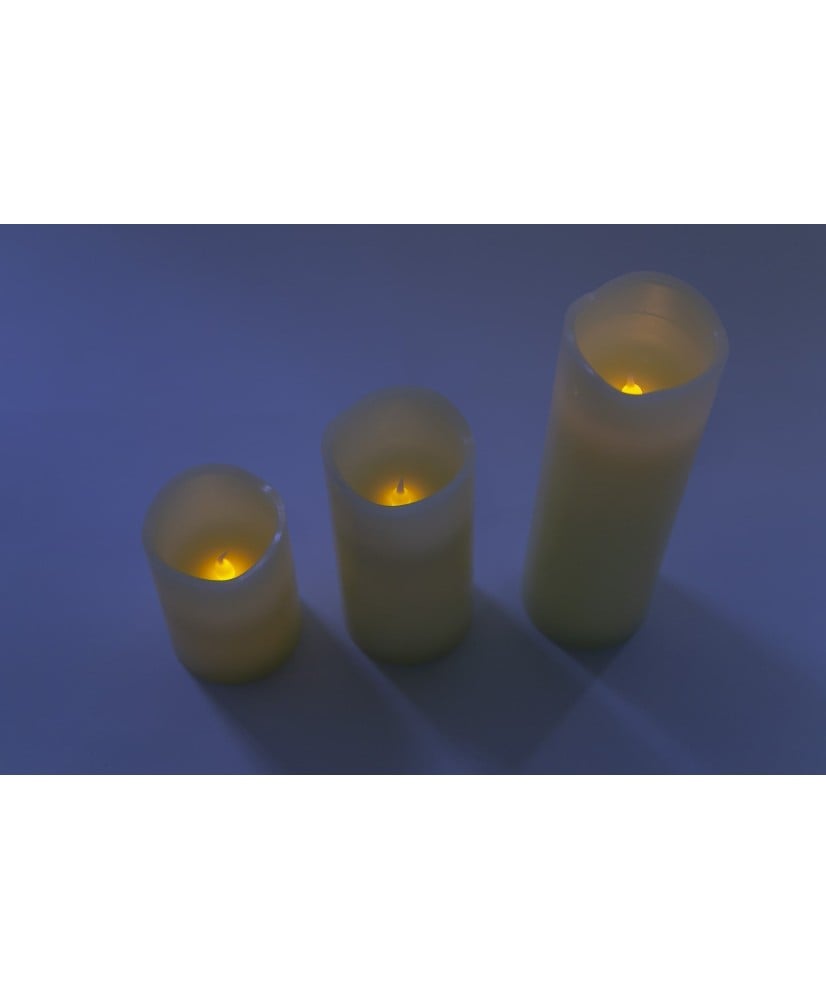 Bougie led cire (H : 22 cm) - Image 2