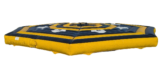 Tapis balayette jaune & noir 8 personnes - Image 2
