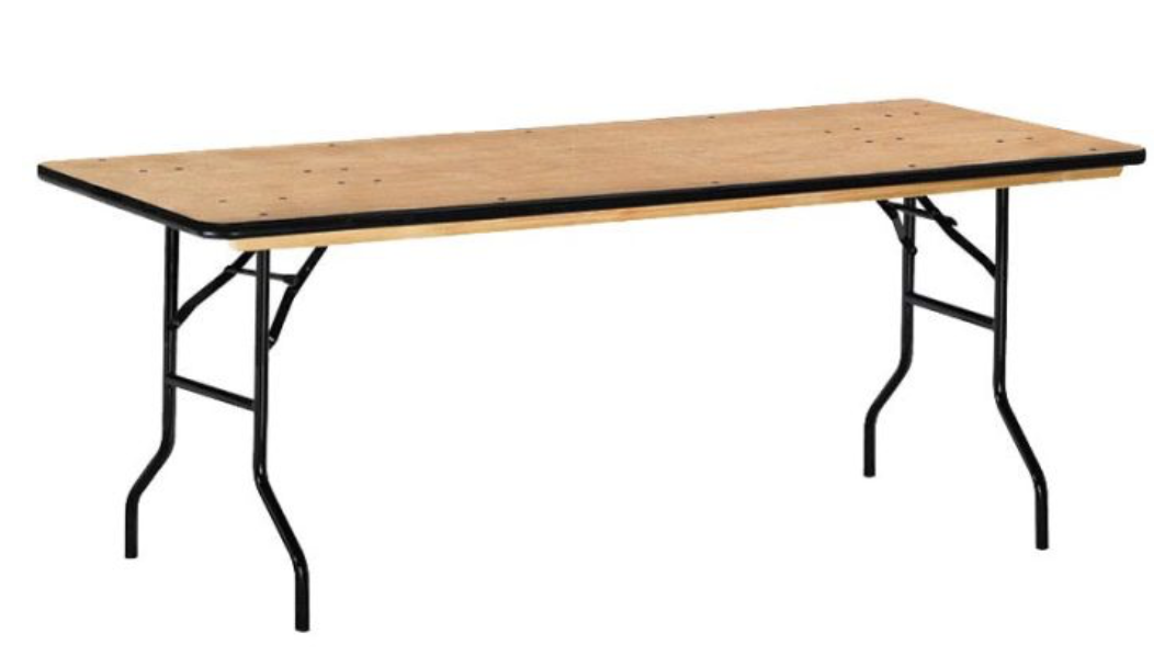 Table rectangulaire bois (6 personnes)