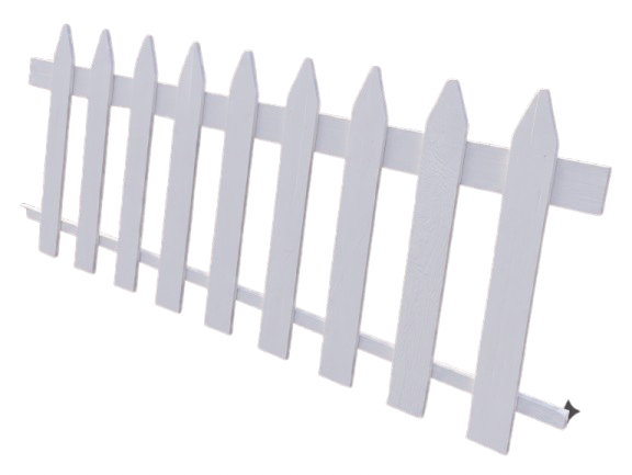 Barrière bois blanche "déco" (€/m) - Image 2