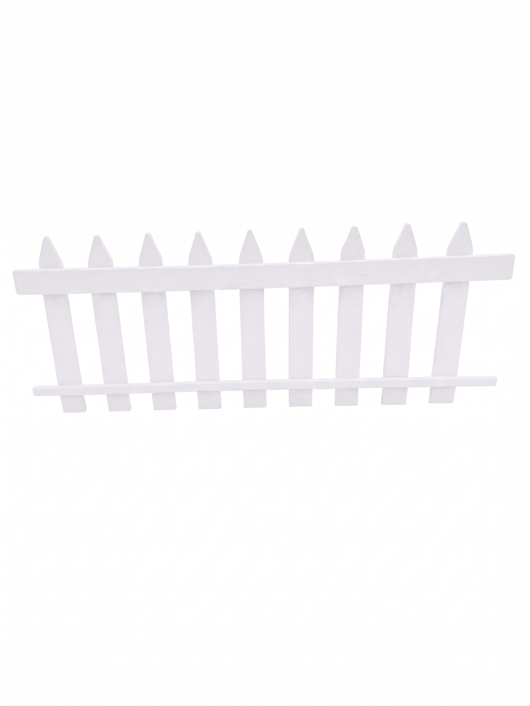 Barrière bois blanche "déco" (€/m) - Image 4
