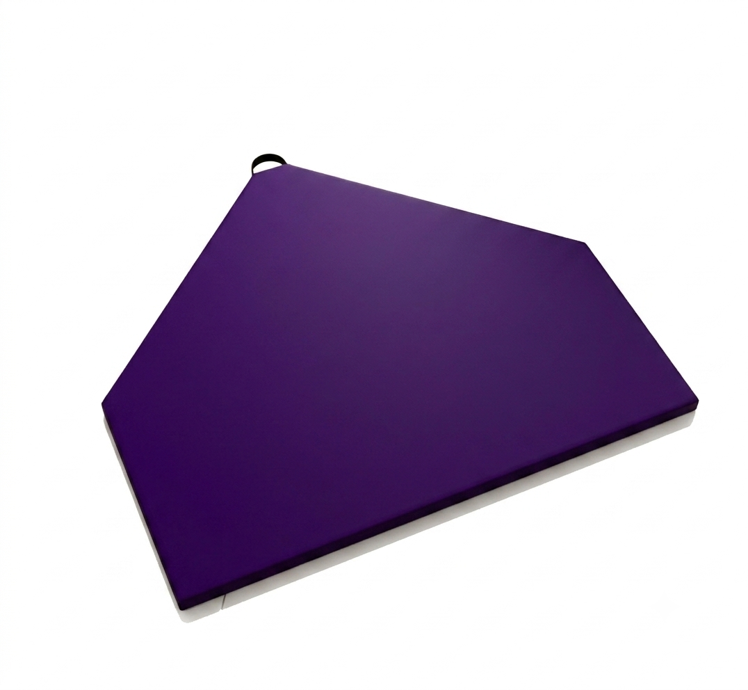 Tapis triangle violet base mur Trueblue 1,3 x 1,2 mètres - Image 2
