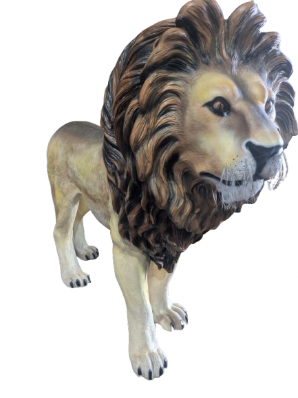Lion résine (H : 136 cm)